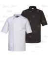 Chaqueta de cocina altamente transpirable de manga corta