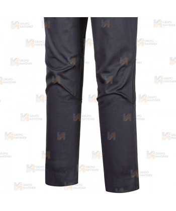 Pantalón ajustado de cocina altamente transpirable color negro