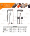 Pantalón ajustado de cocina altamente transpirable color negro