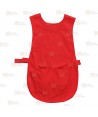 Casulla ajustable con corchetes y bolsillos color rojo