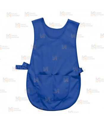 Casulla ajustable con corchetes y bolsillos color azulina