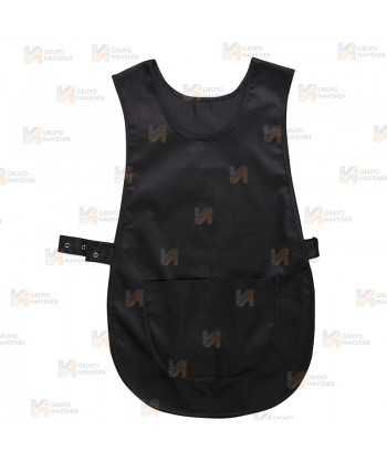 Casulla ajustable con corchetes y bolsillos color negro