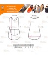 Casulla ajustable con corchetes y bolsillos