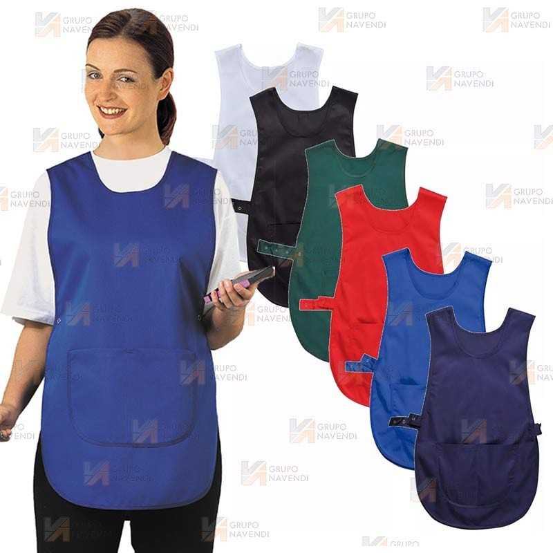 Casulla ajustable con corchetes y bolsillos
