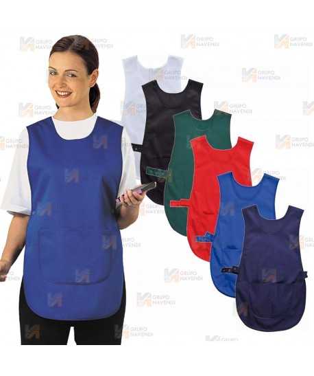 Casulla ajustable con corchetes y bolsillos