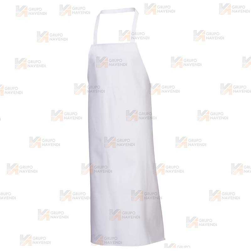Delantal alimentario con peto largo de PVC