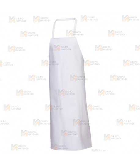 Delantal alimentario con peto largo de PVC