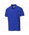Polo de manga corta color azulina