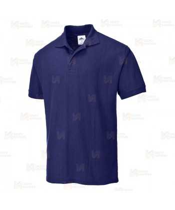 Polo de manga corta color marino