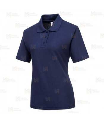 Polo de manga corta para mujer color azul marino