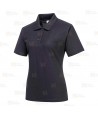 Polo de manga corta para mujer color negro