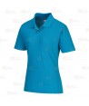 Polo de manga corta para mujer color agua marina