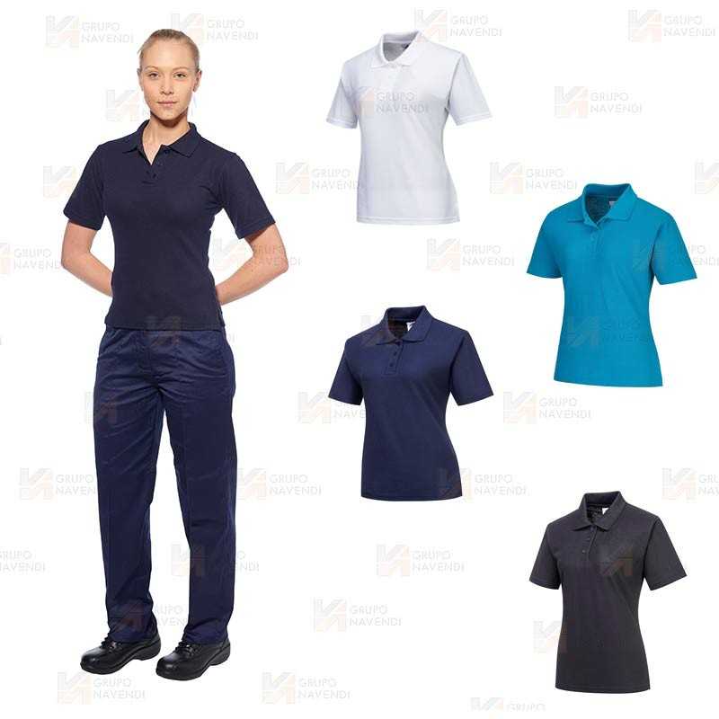 Polo de manga corta para mujer