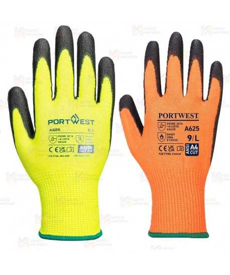 Guante grip de HPPE poliuretano nivel anticorte D