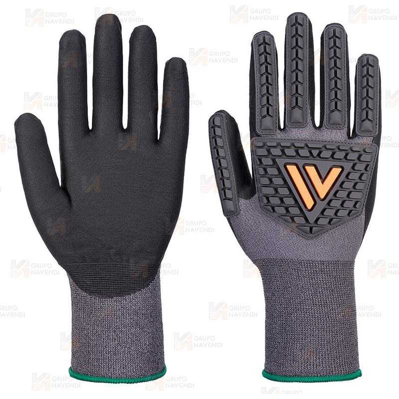 Guantes de nitrilo anti impacto, antideslizante y antiestático