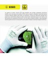 Guantes antiestáticos ESD con las yemas de PU