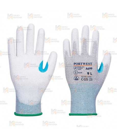 Guantes antiestáticos ESD con refuerzos, táctil  y anticorte nivel C