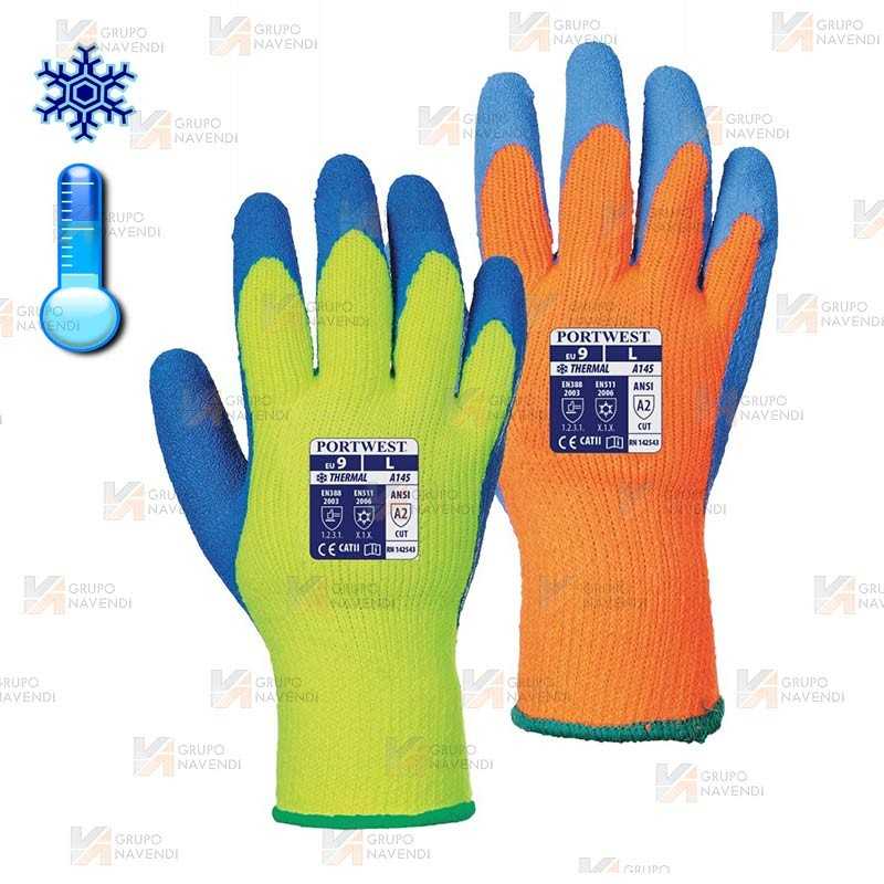 Guante grip térmico de látex para frío extremo