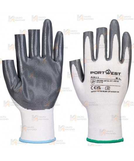 Guante grip de Nitrilo sin tres dedos