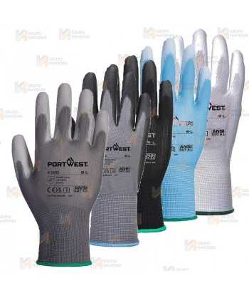 Guantes grip finos de nailon y poliuretano