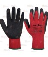 Guantes grip de látex rugoso con soporte de punto galga 10