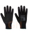 Guantes económico de látex rugoso con soporte de punto