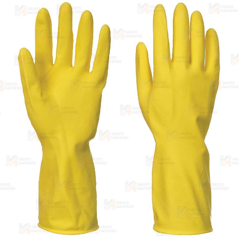 Guante tipo doméstico de látex amarillo (240 pares)