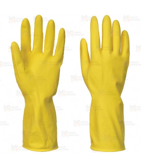 Guante tipo doméstico de látex amarillo (240 pares)