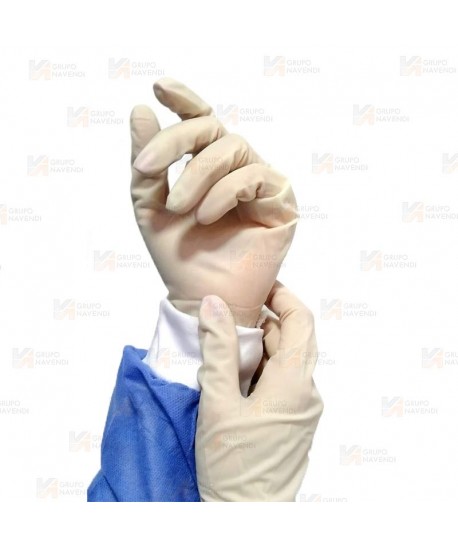 Guantes quirúrgicos estériles de látex sin polvo