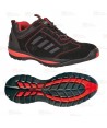 Zapatos deportivo de seguridad S1P color negro y rojo