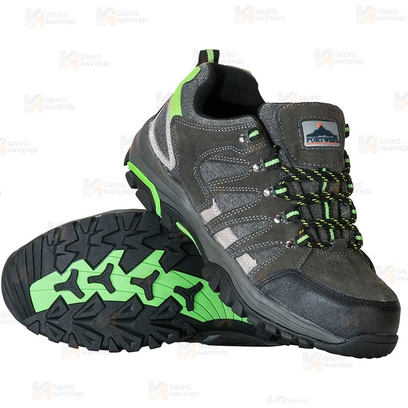 Zapato deportivo de piel y de seguridad S1P SRC E A