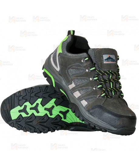 Zapato deportivo de piel y de seguridad S1P SRC E A