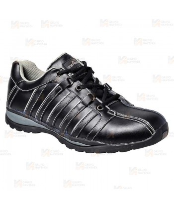 Zapato deportivo de piel y de seguridad S1P SRC E A