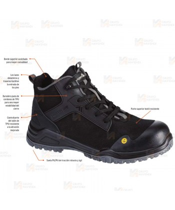 Botas de seguridad ESD y no metálicas S3S ESD HRO