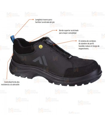 Zapatos de seguridad ESD y no metálicos S3S ESD SR FO