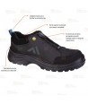 Zapatos de seguridad ESD y no metálicos S3S ESD SR FO