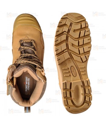 Botas de seguridad de piel nobuck  S3S con cremallera