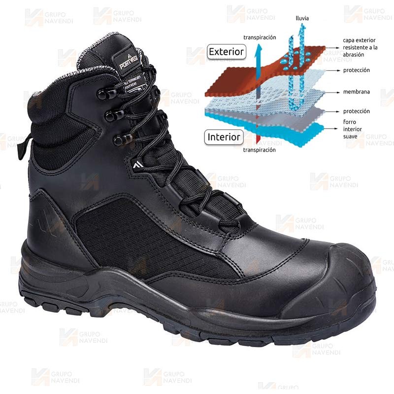 Botas táctica de piel y cordura O7S SR FO SC HRO