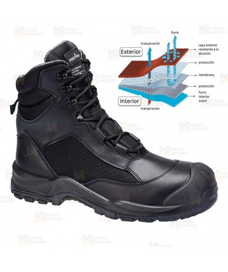Botas táctica de piel y cordura O7S SR FO SC HRO