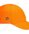Gorra de protección con visera larga color naranja flúor