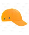 Gorra de protección con visera larga color naranja flúor