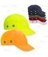 Gorra de protección con visera larga color amarillo flúor