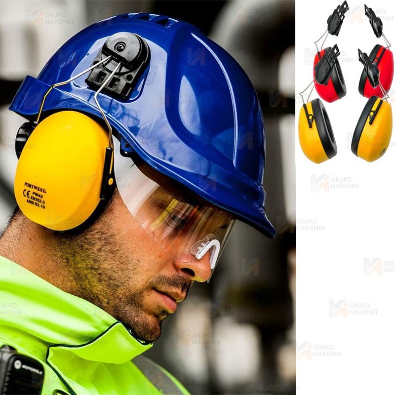 Orejeras para casco muy ligeras de atenuación alta (SNR 26 dB)