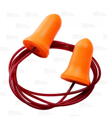 Tapones desechables de espuma de PU con cordón  (SNR 37 dB)