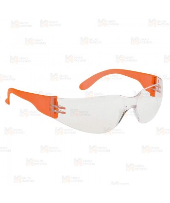 Gafas deportivas envolventes de seguridad Wrap Around color incoloro