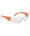 Gafas deportivas envolventes de seguridad Wrap Around color incoloro