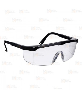 Gafas de protección anti-arañazos con patillas extensibles
