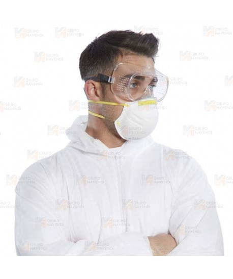 Gafas integral económica con montura flexible de PVC