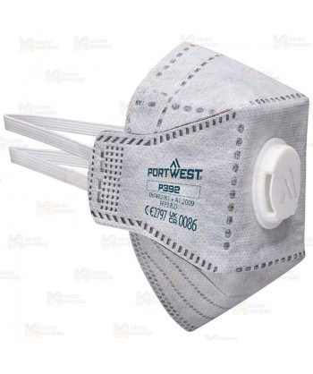 Mascarilla dolomita de carbón activo con válvula tipo FFP3 NR
