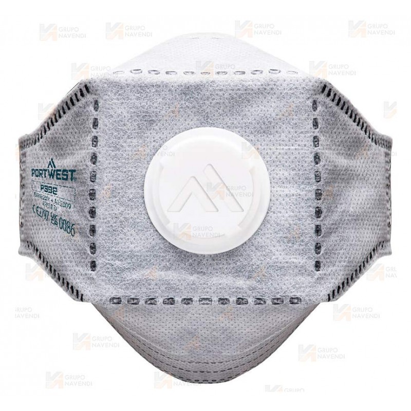 Mascarilla dolomita de carbón activo con válvula tipo FFP3 NR